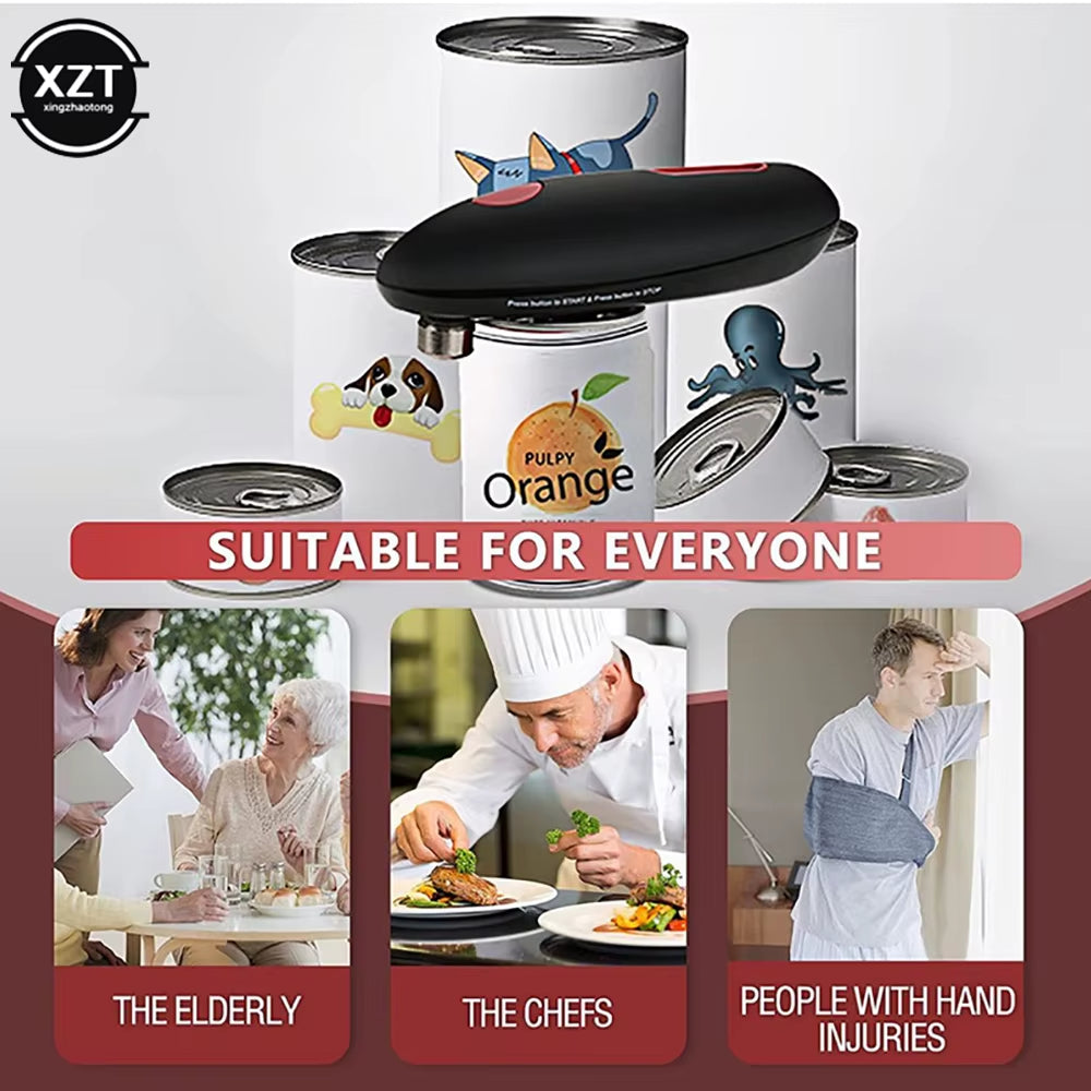 Automatic Jar Opener Tin Can Open Machine Touch None Sharp Edges Electric High Power Jar Tin Opener Kitchen Gadgets Can Openers