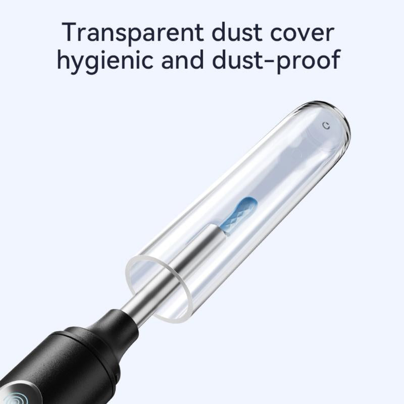 Ear Wax Removal Tool Camera, Ear Wash with 1080P High-Definition Camera, Illuminated Otoscope, Ear Wax Removal Kit with 6 Replacement Ear Tips, Suitable for Iphone, Ipad, Android Phones (Black)