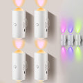 Smart Rechargeable LED Night Light with Motion Sensor - RGB Gradient Ambient Lighting, Dimmable Wall Lamp. Magnetic & Stick-On Design, USB Charging, Long Battery Life for Bedroom, Stairs, Hallway, Entryway & Halloween/Christmas Decor.Valentine'S