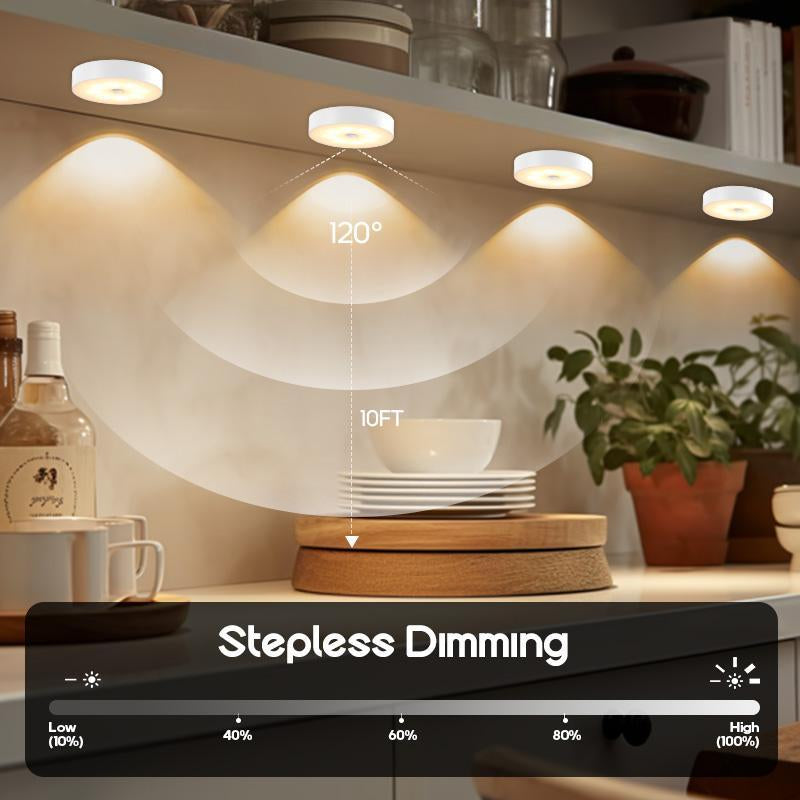 USB Rechargeable LED Night Light, Motion-Sensor LED Night Light, Dimmable Night Light for Bedroom, Staircase, Wardrobe, Indoor Lighting, LED Lights