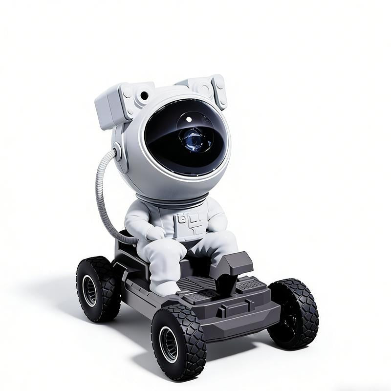Projector Bedroom Lunar Rover Projection Lamp Astronaut Moon Car Design 360 Degree Galaxy Star Night Light Home Bedroom Decor Trending Space Gift for Kids Adults LED Projection Lamp with USB Power Romantic Atmosphere Room Party Mood Light Holiday Gift