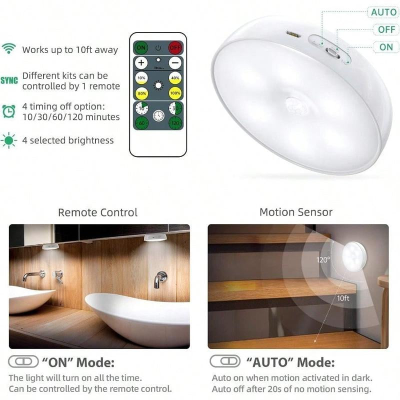 5/10Pcs USB Rechargeable Motion Sensor LED Night Lights - Warm & White, Automatic On/Off, Long-Lasting Battery, Compact Design for Stairs, Bedrooms, Cabinets & Wardrobes, Perfect Holiday Gift, Motion Sensor Light Indoor Rechargeable