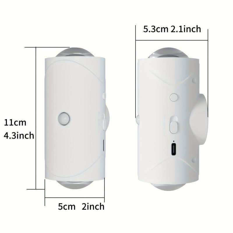 Smart Rechargeable LED Night Light with Motion Sensor - RGB Gradient Ambient Lighting, Dimmable Wall Lamp. Magnetic & Stick-On Design, USB Charging, Long Battery Life for Bedroom, Stairs, Hallway, Entryway & Halloween/Christmas Decor.Valentine'S