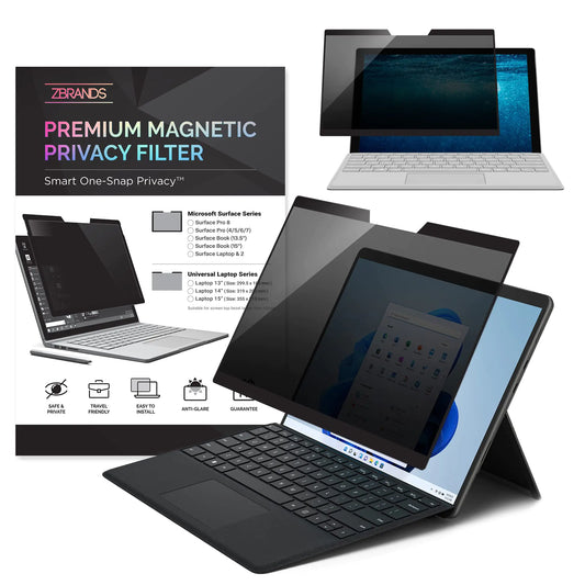 ZBRANDS // Surface Pro X/Surface Pro 8 Magnetic Privacy Screen Anti-Glare 13 inch | Anti-Spy Glass Screen Film (Surface Pro X / 8)