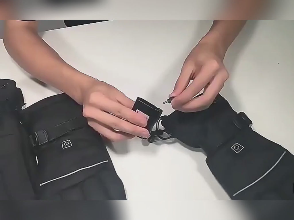 Modura™ Heated Electric Gloves with Detachable Thumb and Index Finger, 3-Speed Temperature Adjustment, Rechargeable Hand Warmer, Thermal Gloves, Cycling Gloves.