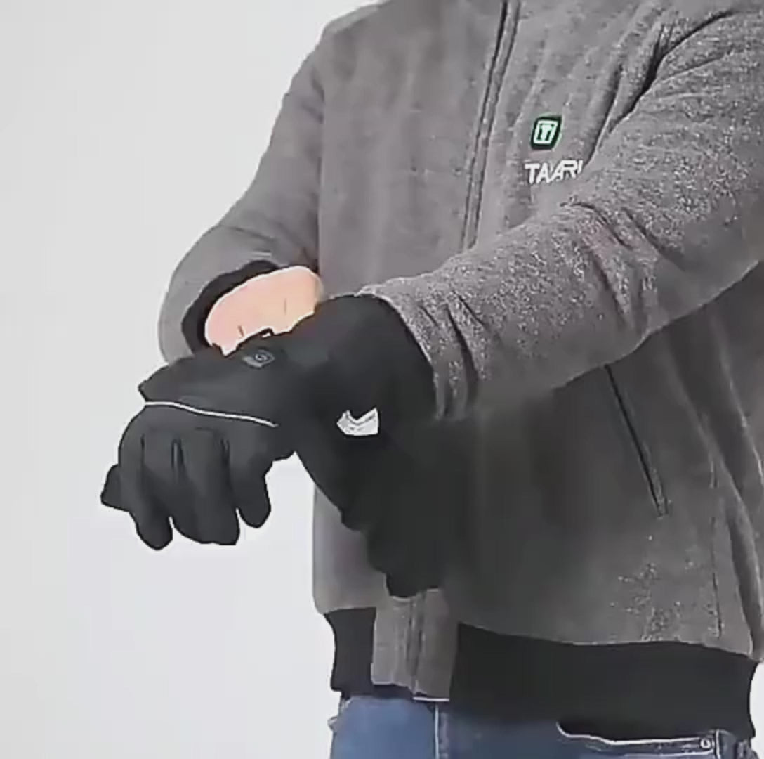 Modura™ Heated Electric Gloves with Detachable Thumb and Index Finger, 3-Speed Temperature Adjustment, Rechargeable Hand Warmer, Thermal Gloves, Cycling Gloves.